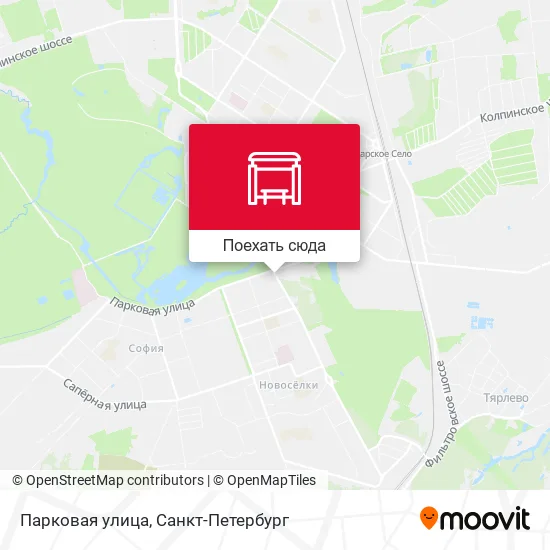 Карта Парковая улица