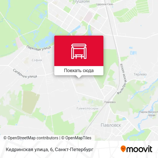 Карта Кедринская улица, 6