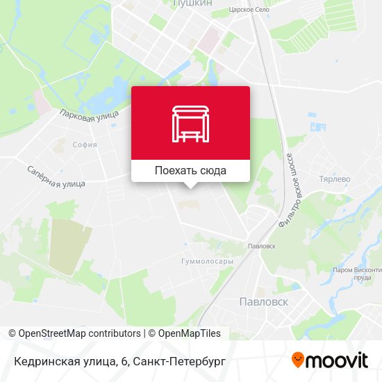 Карта Кедринская улица, 6