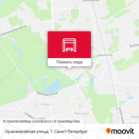 Карта Оранжерейная улица, 7