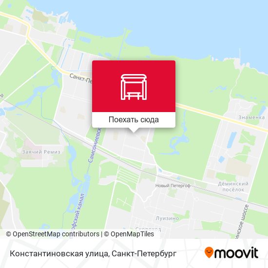 Карта Константиновская улица