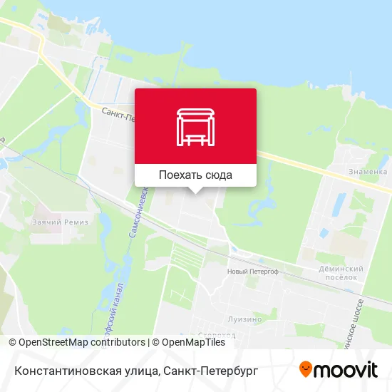 Карта Константиновская улица