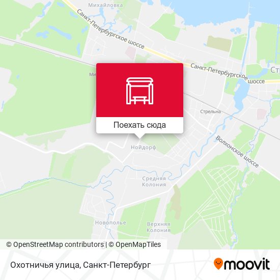 Карта Охотничья улица