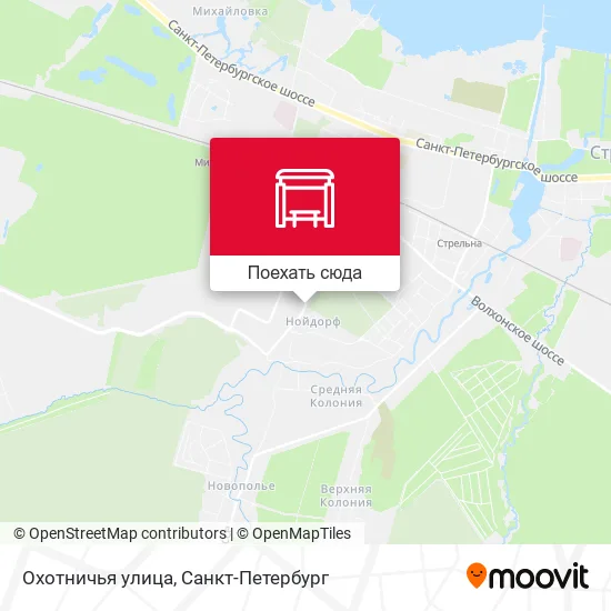 Карта Охотничья улица