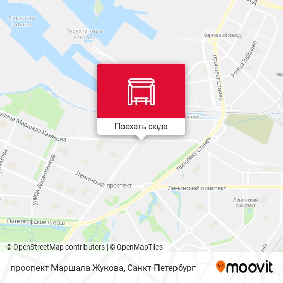 Карта проспект Маршала Жукова