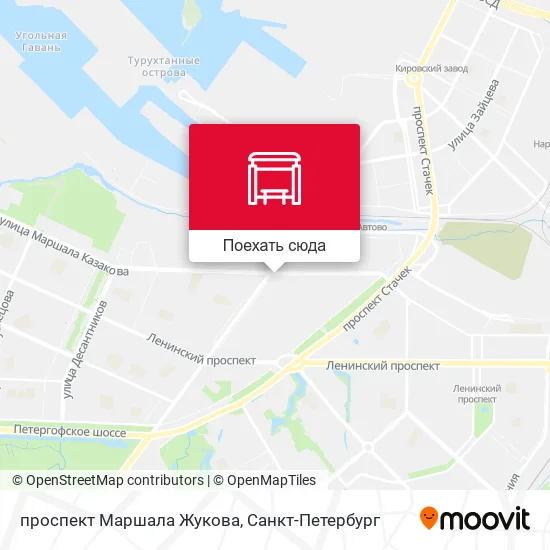 Карта проспект Маршала Жукова
