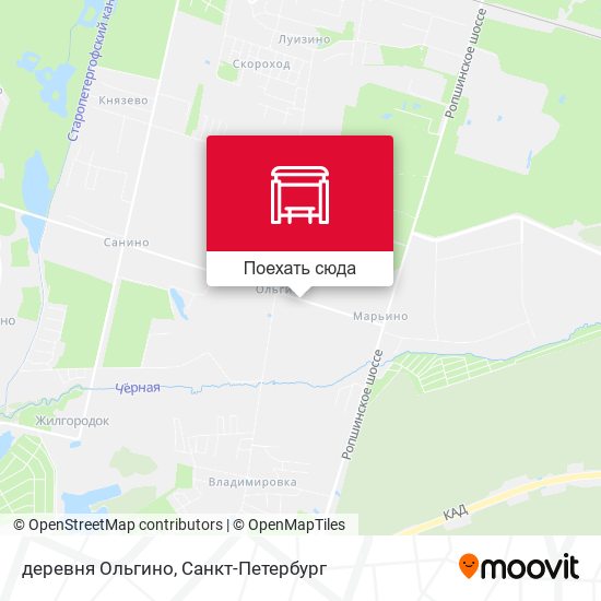 Карта деревня Ольгино
