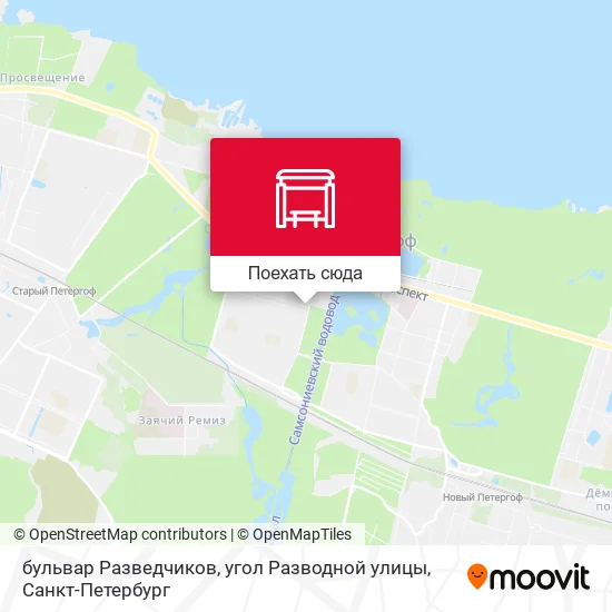 Карта бульвар Разведчиков, угол Разводной улицы