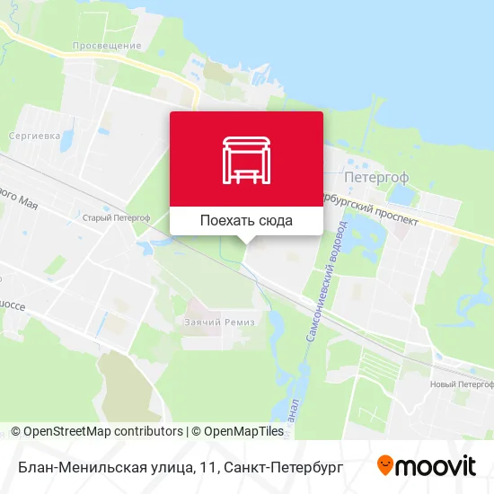 Карта Блан-Менильская улица, 11