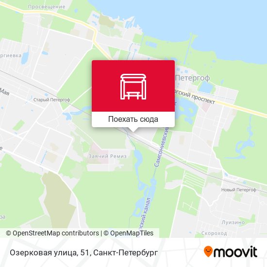 Карта Озерковая улица, 51