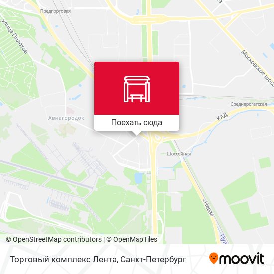 Карта Торговый комплекс Лента