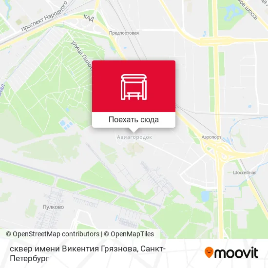 Карта сквер имени Викентия Грязнова