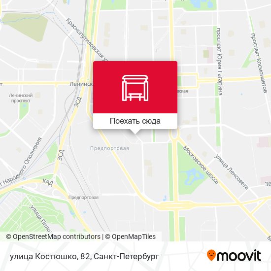 Карта улица Костюшко, 82
