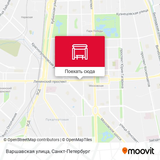 Карта Варшавская улица