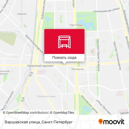 Карта Варшавская улица