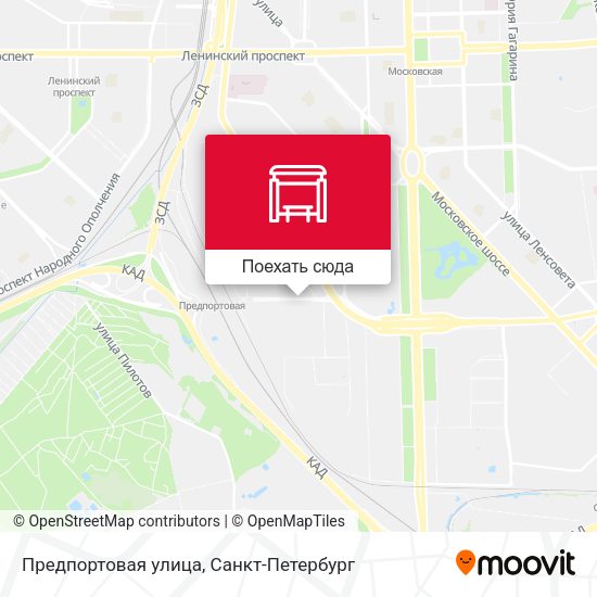 Карта Предпортовая улица