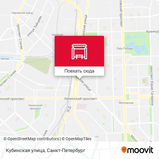 Карта Кубинская улица