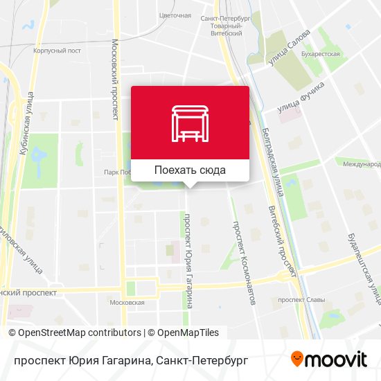 Карта проспект Юрия Гагарина