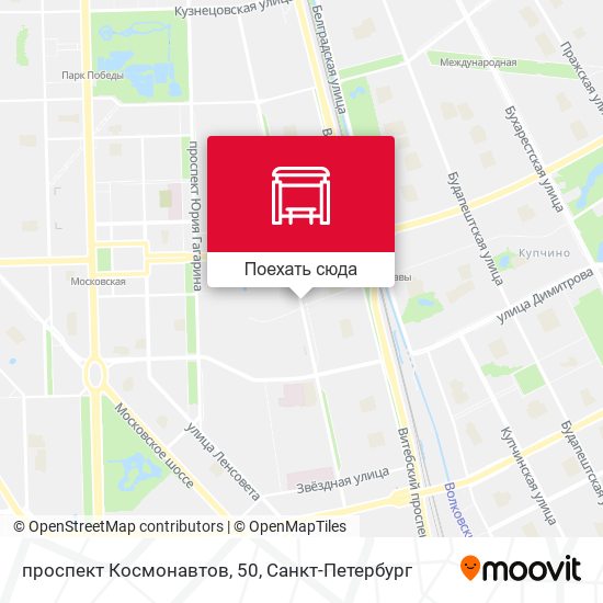 Карта проспект Космонавтов, 50