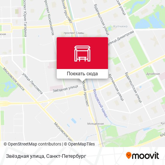 Карта Звёздная улица