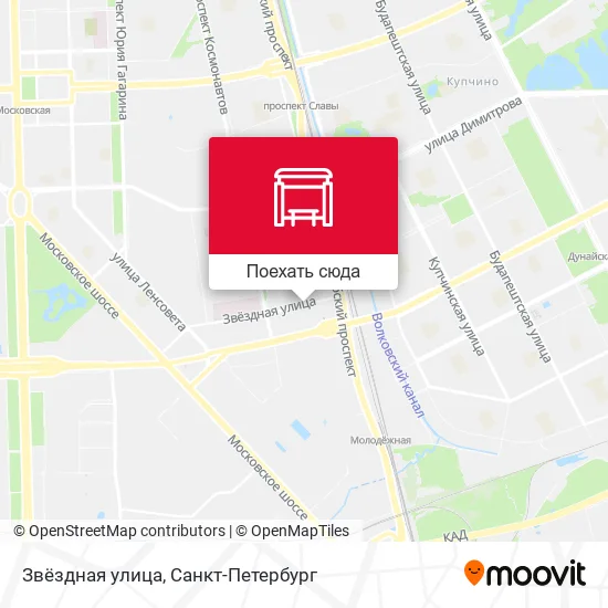 Карта Звёздная улица