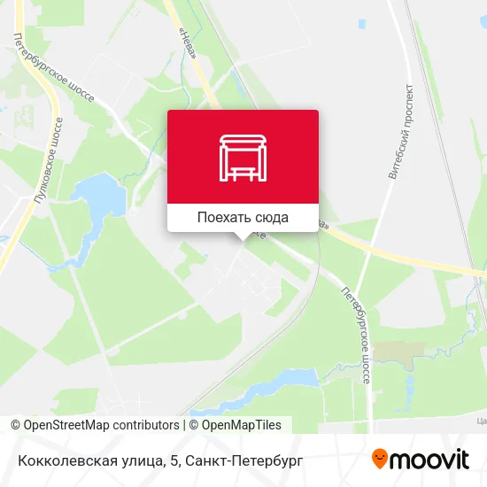 Карта Кокколевская улица, 5