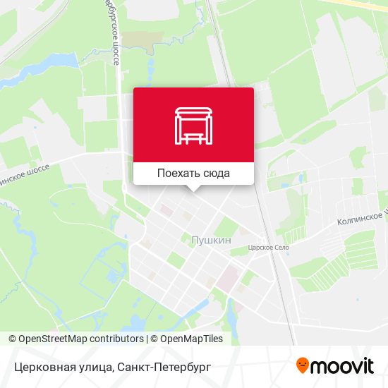 Карта Церковная улица
