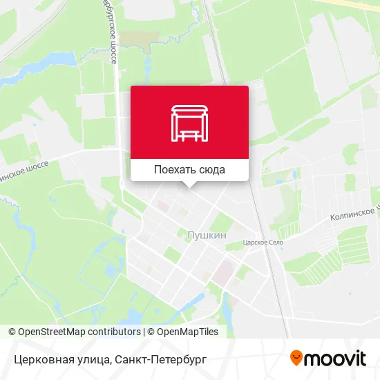 Карта Церковная улица