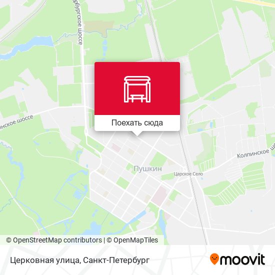 Карта Церковная улица