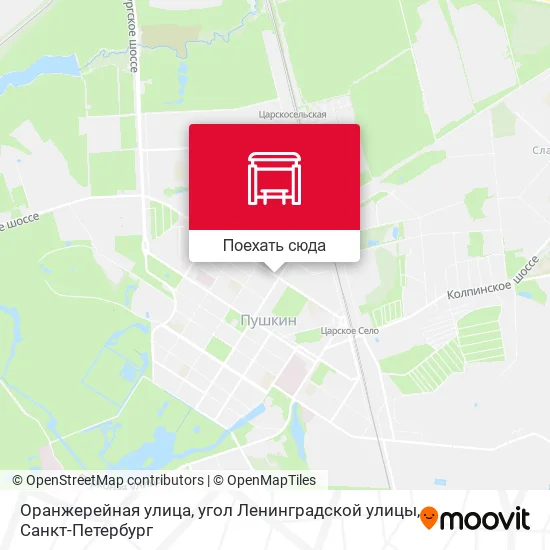Карта Оранжерейная улица, угол Ленинградской улицы