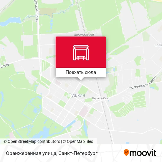 Карта Оранжерейная улица