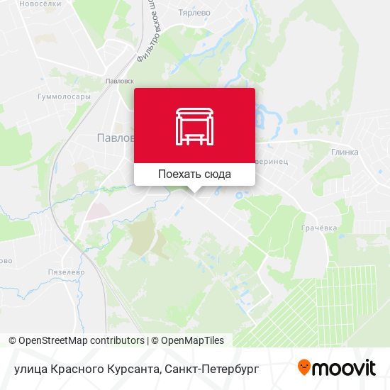 Карта улица Красного Курсанта