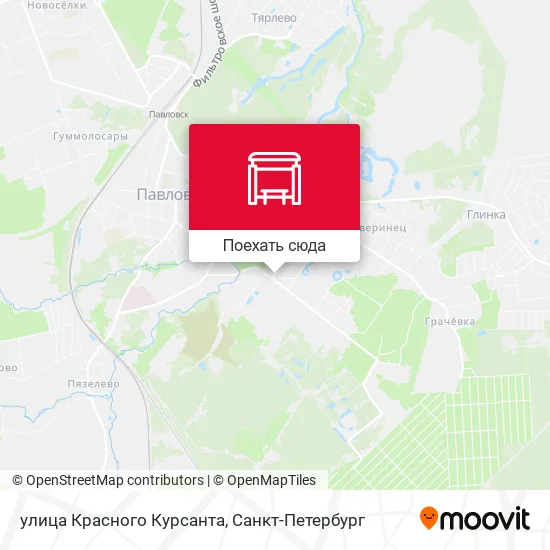 Карта улица Красного Курсанта