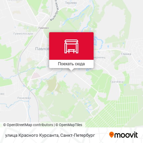 Карта улица Красного Курсанта