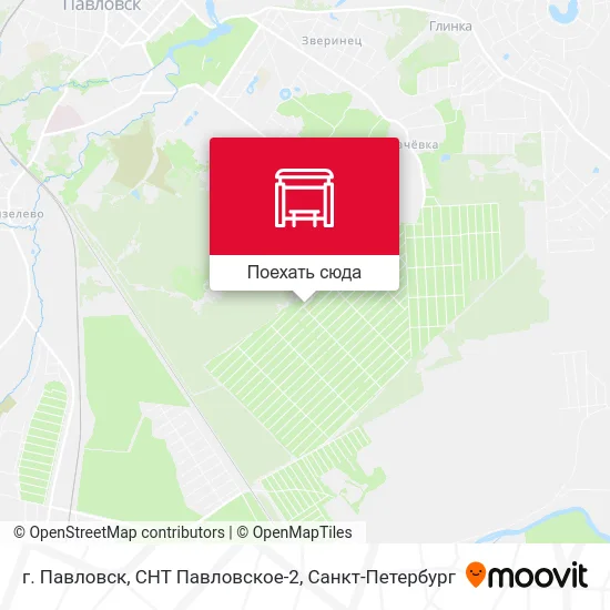 Карта г. Павловск, СНТ Павловское-2