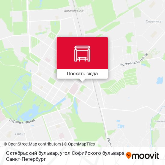 Карта Октябрьский бульвар, угол Софийского бульвара