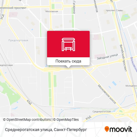 Карта Среднерогатская улица