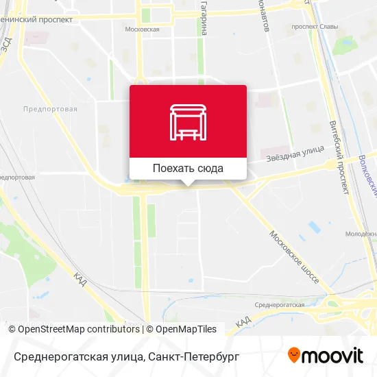 Карта Среднерогатская улица