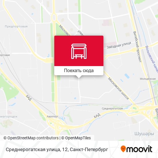Карта Среднерогатская улица, 12