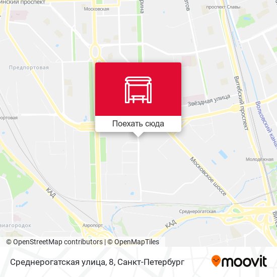 Карта Среднерогатская улица, 8