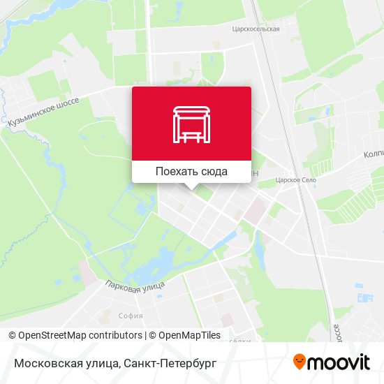 Карта Московская улица