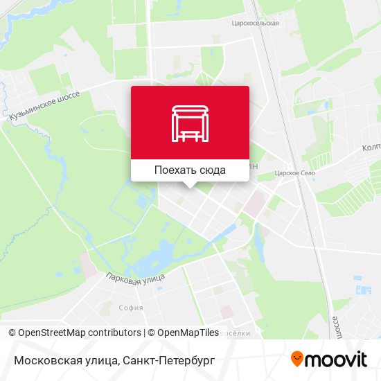 Карта Московская улица