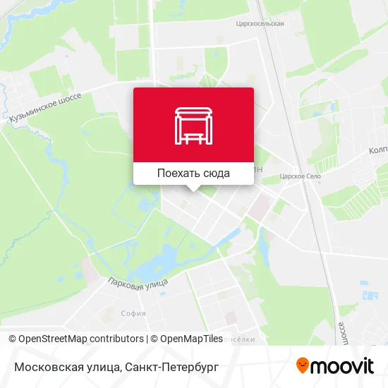 Карта Московская улица