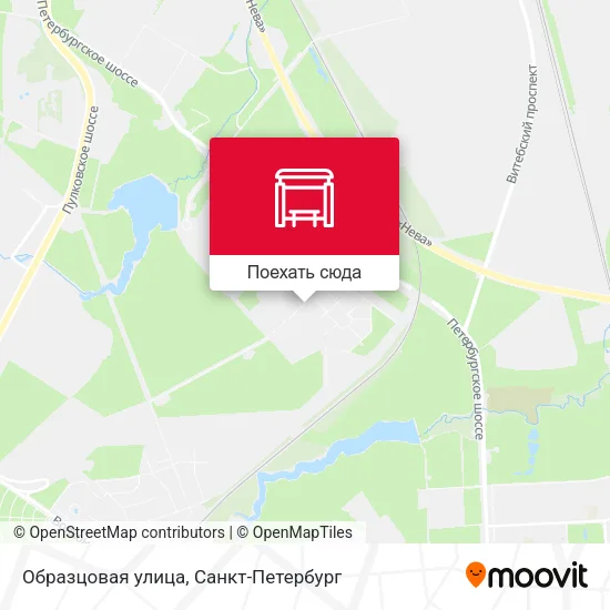 Карта Образцовая улица