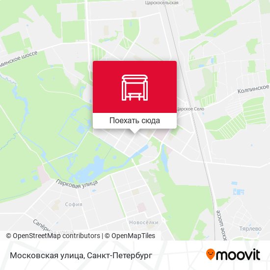 Карта Московская улица