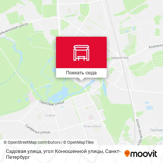 Карта Садовая улица, угол Конюшенной улицы