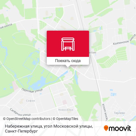 Карта Набережная улица, угол Московской улицы
