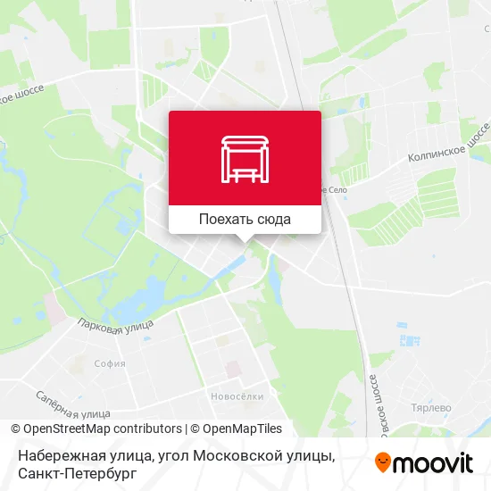 Карта Набережная улица, угол Московской улицы