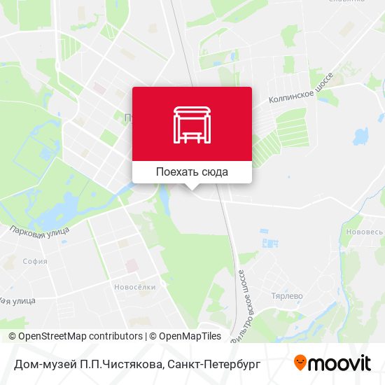Карта Дом-музей П.П.Чистякова