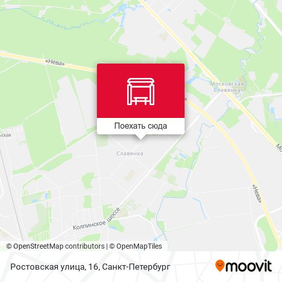 Карта Ростовская улица, 16